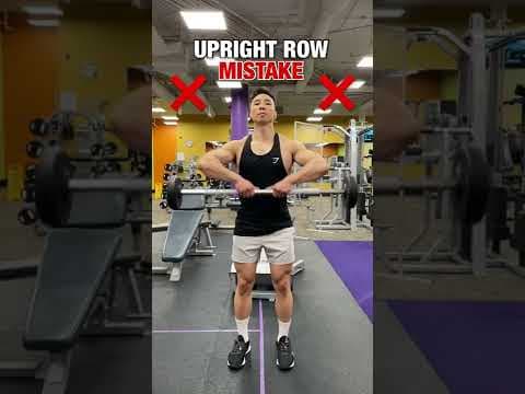 YouTube video demonstration: Wide-Grip Upright Barbell Row 3D Form & Technique Demonstration