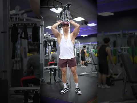 YouTube video demonstration: Overhead Cable Triceps Extension 3D Form & Technique Demonstration