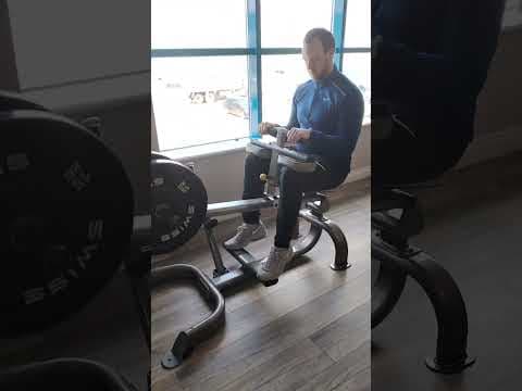 YouTube video demonstration: Seated Calf Raise Machine 3D Form & Technique Demonstration