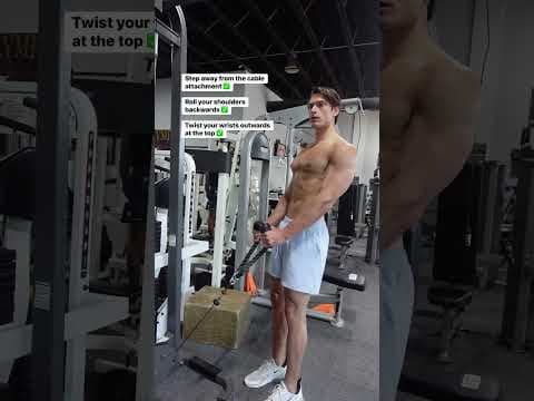 YouTube video demonstration: Cable Rope Hammer Curl 3D Form & Technique Demonstration