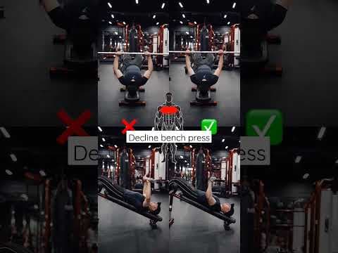 YouTube video demonstration: Decline Barbell Bench Press 3D Form & Technique Demonstration